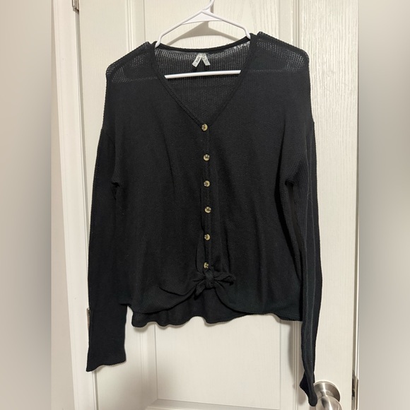 Mudd Black V-Neck Cardigan - Picture 2 of 6